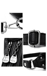 حقيبة يد نسائية ذات نقوش بارزة حجم متوسط لون عنابي. - KSA